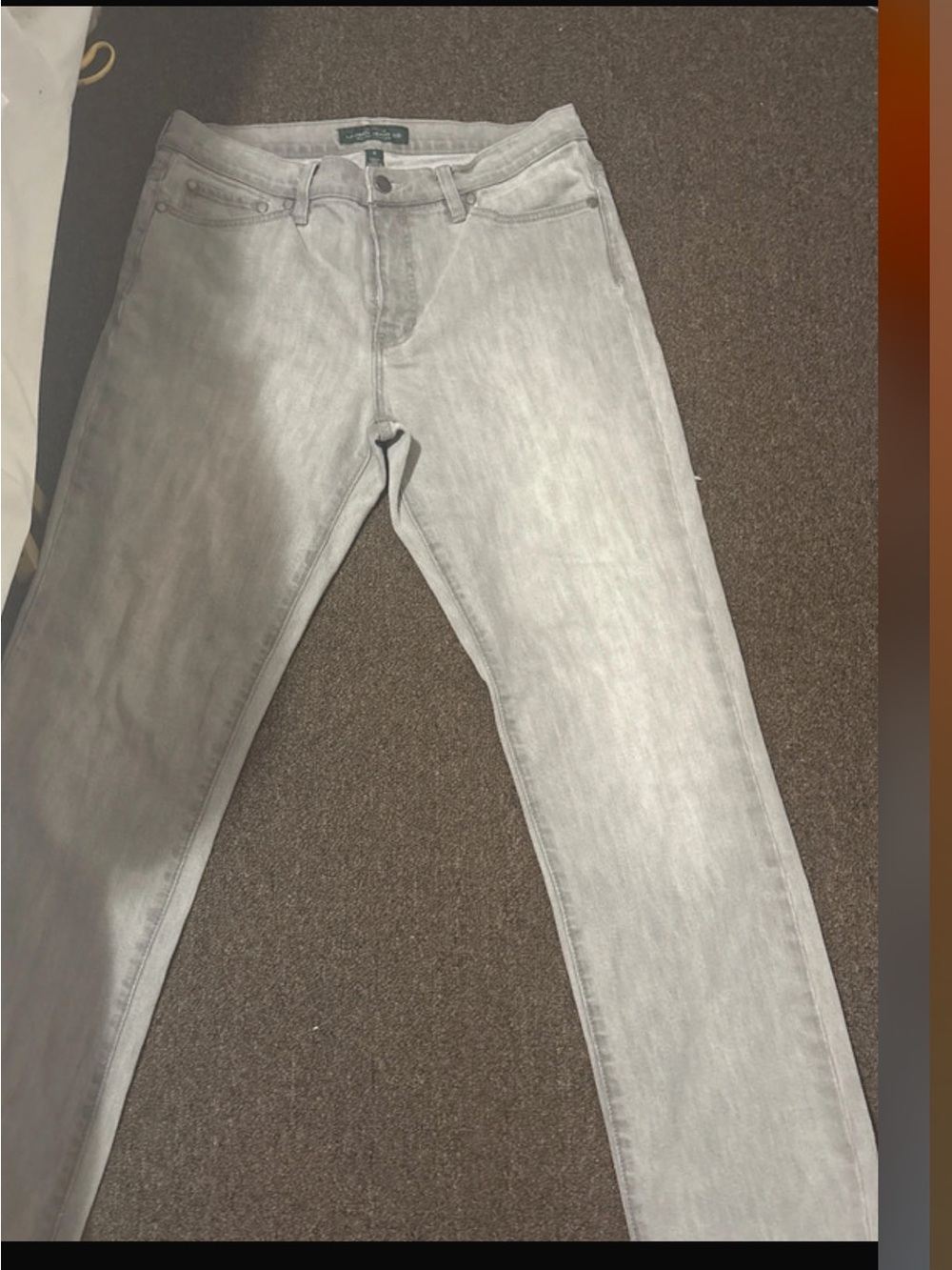 Lauren Ralph Lauren Light Gray Skinny Jeans